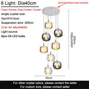 GobekUsa Crystal LED Ceiling Chandelier for Living Room, Bedroom, Dining, and Kitchen