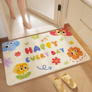"GobekUsa Cartoon Print Bathroom Carpet: Soft, Absorbent & Anti-Slip Entrance Mat"