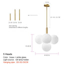 GobekUsa Glass Globe Pendant Lamp: Modern Luxury for Home Decor & Restaurant Lighting