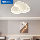 GobekUsa LED Chandeliers White Chrome Kitchen Light Fixture Modern Home Lighting