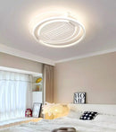 GobekUsa Kids Bedroom Ceiling Fan with Remote Control & Light - Modern Bladeless LED Fan