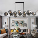 GobekUsa LED Glass Ball Pendant Light for Dining Kitchen Bedroom Chandelier Island Decor