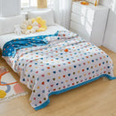 GobekUsa Cartoon Lion Cotton Throw Blanket for Bed & Sofa