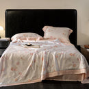 GobekUsa Eucalyptus Fiber Flowers Summer Quilt Set: Silky, Cool Comfort for Bedtime Bliss
