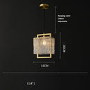 GobekUsa Dimmable LED Copper Glass Chandelier for Living Room