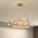 GobekUsa Crystal LED Pendant Lights: Modern Luxury Chandelier for Living and Dining Rooms