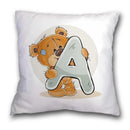 GobekUsa Cute Cartoon Bear Animal Pillow Case Cushion Cover for Sofa, Children Room Decor