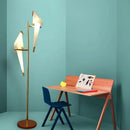 GobekUsa Bird Origami Floor Lamp | Nordic Gold Bedroom Living Room Study Reading Light