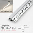 GobekUsa 1m Trimless LED Aluminum Profile for Hidden Backlighting Linear Strip Light
