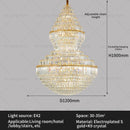 GobekUsa Crystal Chandelier: Modern Duplex Loft & Villa Living Room Lighting