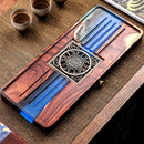 GobekUsa Handmade Wood Resin Tea Tray | Bubble Tea Table Home Kung Fu Set