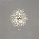 GobekUsa Dandelion Crystal Chandelier: Modern Nordic Style LED Pendant Light for Living Room