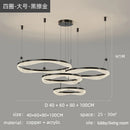 GobekUsa LED Ring Pendant Chandelier for Living Room Bedroom and Dining Room