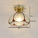 GobekUsa Glass Copper LED Ceiling Light - Nordic Home Lighting Fixture
