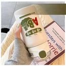 GobekUsa Cute Straw Thermos Cup for Girls - High-End Portable Water Cup for Children