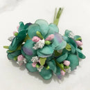GobekUsa Blue Flower Stamen Berries Bundle for DIY Wedding Cake Decor