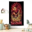 GobekUsa Black Dahlia Murder Metal Band Tapestry: Rock Music Poster for Studio Bar