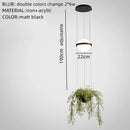 GobekUsa Artificial Plant Pendant Light: Nordic DIY Sky Garden LED Hanging Lamp