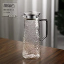 GobekUsa Gray Amber Water Pitcher with Handle: Large-capacity Heat-resistant Tea Pot & Juice Jug