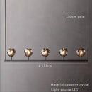 GobekUsa Crystal Chandelier Lights for Modern Kitchen Island Bar Decor