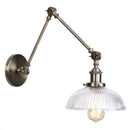 GobekUsa LED Glass Swing Arm Wall Lamps for Bedroom, Bathroom, and Stairway