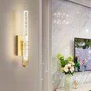 GobekUsa Crystal LED Wall Sconce: Modern Decorative Lighting for Corridor, Bedroom, and Living Room