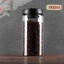 GobekUsa Glass Vacuum Sealed Coffee Beans Canister Home Kitchen Food Storage Jar
