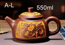GobekUsa Antique Bronze Teapot Set Mine Purple Mud Yixing 300ml&550ml Tea Pot