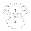 GobekUsa Ice Cream Cone Holder Stand: Durable Acrylic Display Rack for Cupcakes & Cones