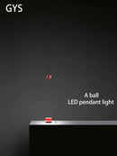 GobekUsa LED Aluminum Ball Pendant Light: Minimalist Nordic Chandelier for Bedroom Decor