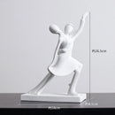 GobekUsa Abstract Resin Sculpture Modern Desk Decoration Minimalist Figures Ornaments