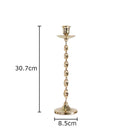 GobekUsa Golden Candlestick Holder Desk Ornament Home Aroma Container