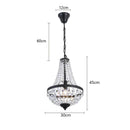GobekUsa Iron Art Crystal Chandelier for Dining Room and Bedroom