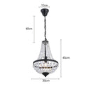 GobekUsa Crystal Chandelier Pendant Lamp for Dining Room and Living Room