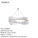GobekUsa Golden Round Ceiling Chandelier for Bedroom Dining Art Gallery Indoor LED Fixture
