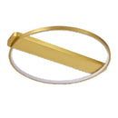GobekUsa Luxe Copper Ceiling Light: Circular Minimalist Bedroom Lamp for Elegant Style