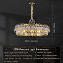 GobekUsa Crystal Chandelier: Modern Luxury for Living Room, Restaurant, Hotel Lobby