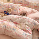 GobekUsa Cozy Cartoon Printed Cotton Comforter Set for Adults