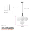 GobekUsa Glass Globe Pendant Lamp: Modern Luxury for Home Decor & Restaurant Lighting