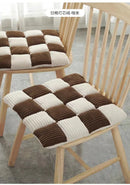 GobekUsa Corduroy Cushion: Plaid Thickened Office Chair, Dining Chair, Sofa Floor Cushion