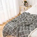 GobekUsa Knit Sofa Blanket - Luxury Decorative Plaid Bedspread Throw Blanket