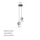 GobekUsa Cement Planet Chandelier Hanging Lamp for Dining Room & Bedroom