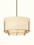 GobekUsa Chinese Cloth Art Pendant Lamp Modern Minimalist Living Room ceiling lamp.