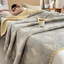 GobekUsa Cotton Towel Blanket, Rural Printed Thin Quilt - Luxury Breathable Bedspread