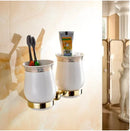 GobekUsa Bathroom Hardware Set: Toilet Paper, Roll Holder, Brush Holder, Coat Hook