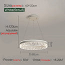 Modern White Ring LED Pendant Light