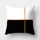 GobekUsa Geometric Stripes Pillowcase 45x45cm Polyester Cushion Cover for Living Room