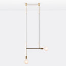 GobekUsa Geometric Iron Pendant Lights for Dining Bedroom Cafe Indoor Decor