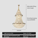 GobekUsa Light Luxury Crystal Chandelier - Post-modern Bedroom Dining Room Living Room Elegant Design