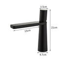 GobekUsa Brass Bathroom Faucet Mixer Tap, Black/Gold Finish, Single Handle Hot/Cold Lavatory